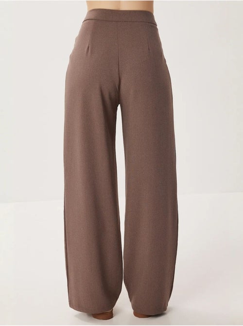 Pantaloni palazzo a vita alta a gamba ampia con cintura istanbul - Kiabi Pantaloni palazzo a vita alta a gamba ampia con cintura istanbul - Kiabi