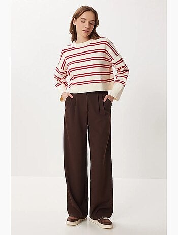 Pantaloni palazzo a vita alta a gamba ampia istanbul