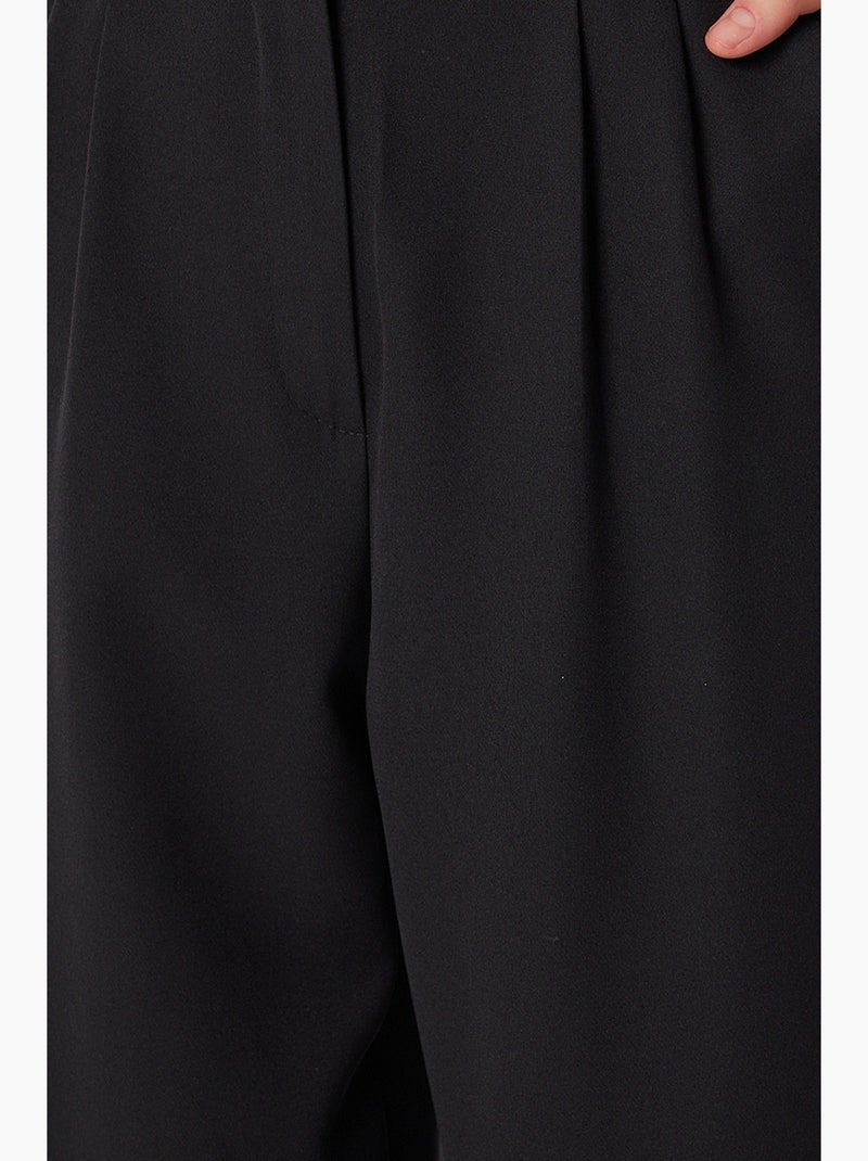 Pantaloni palazzo a vita alta a gamba ampia istanbul Nero - Kiabi