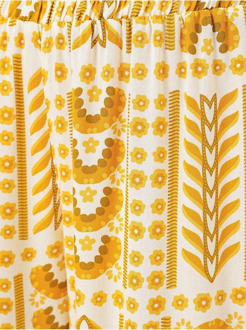 Pantaloni palazzo a vita alta con righe geometriche bdart Ambra - Kiabi