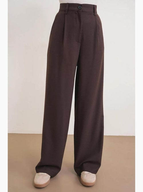 Pantaloni palazzo a vita alta con tasche mixray - Kiabi Pantaloni palazzo a vita alta con tasche mixray - Kiabi
