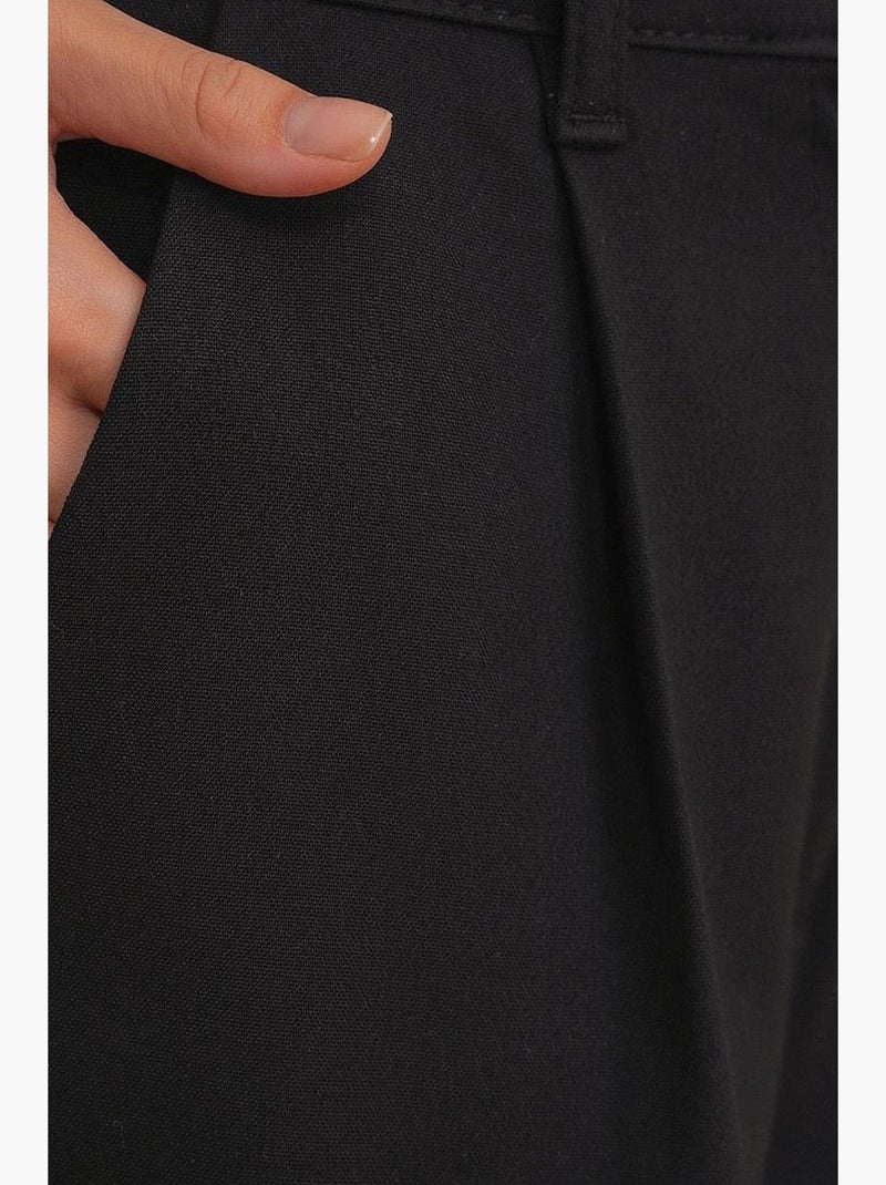 Pantaloni palazzo a vita alta con tasche mixray Nero - Kiabi