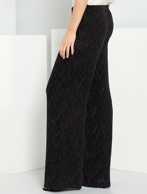 Pantaloni palazzo brillanti - NERO - Kiabi - 25.00€