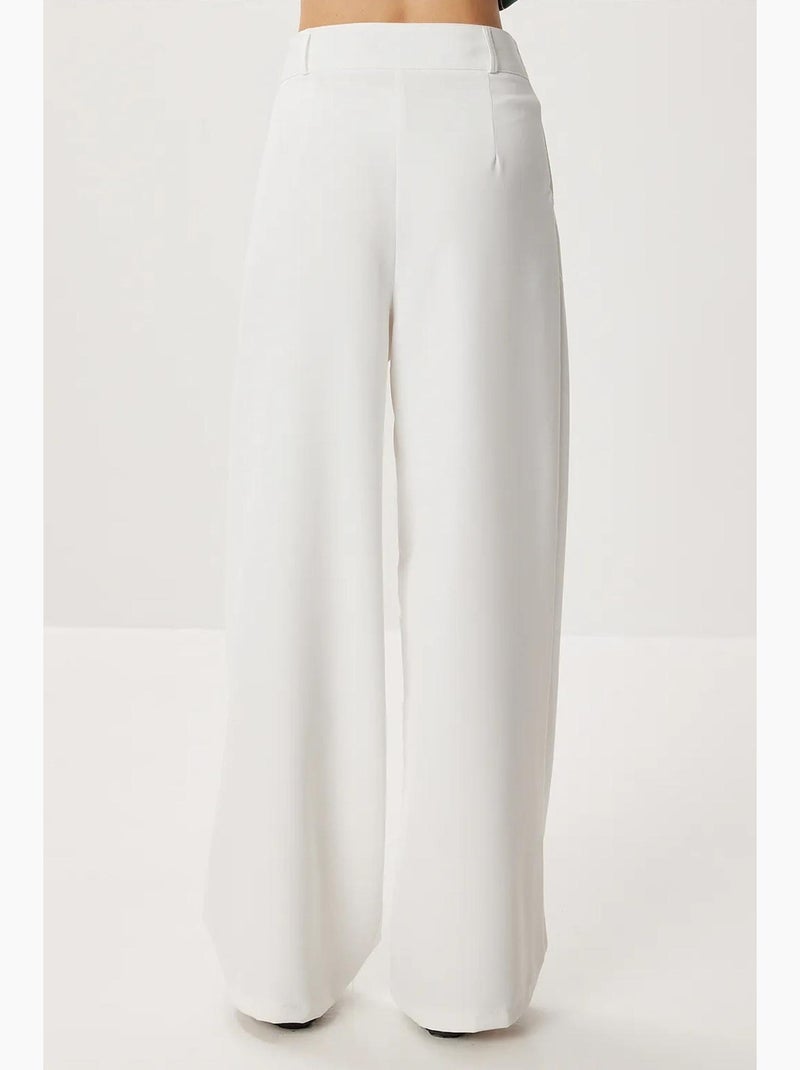 Pantaloni palazzo con tasche istanbul Bianco - Kiabi