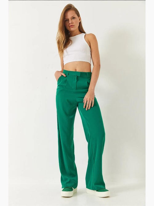Pantaloni palazzo con tasche lucci - Kiabi Pantaloni palazzo con tasche lucci - Kiabi