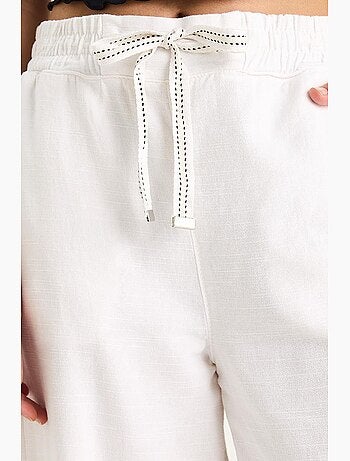 Pantaloni palazzo con vita elasticizzata lucci