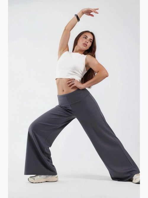 Pantaloni palazzo con vita ripiegata modal touch hiccup - Kiabi