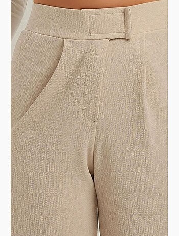 Pantaloni palazzo in crêpe con vita alta elasticizzata hiccup