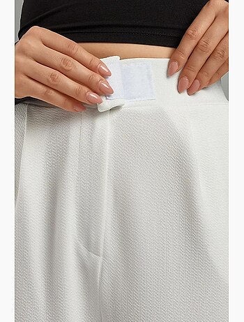 Pantaloni palazzo in crêpe con vita alta elasticizzata hiccup