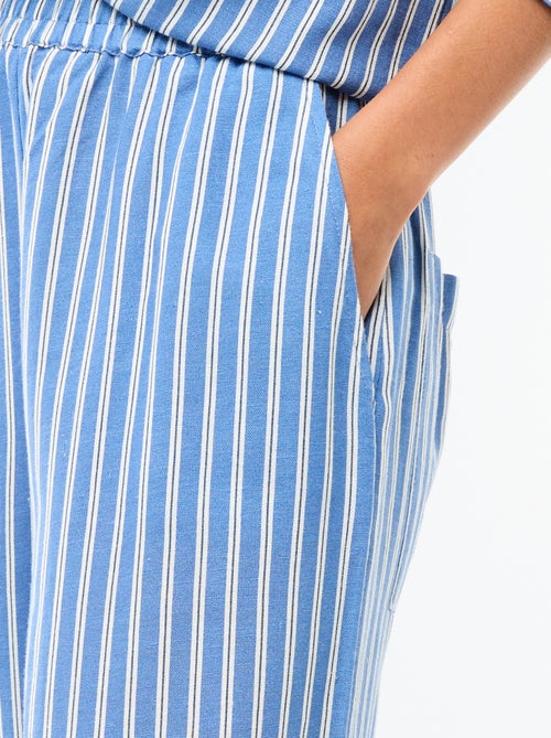 Pantaloni palazzo in lino misto - Kiabi