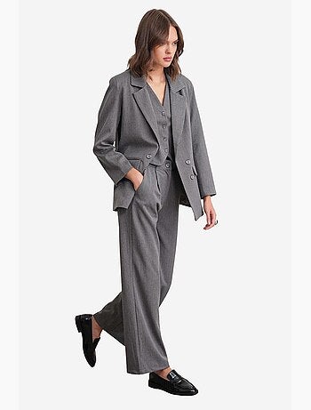 Pantaloni palazzo plissettati con tasche mixray