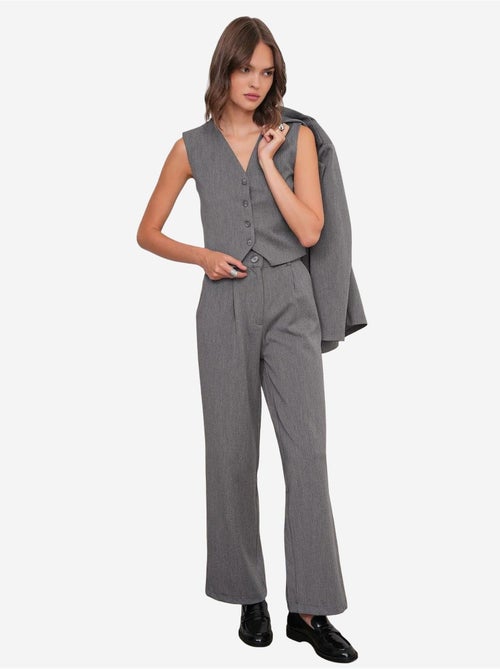 Pantaloni palazzo plissettati con tasche mixray - Kiabi Pantaloni palazzo plissettati con tasche mixray - Kiabi