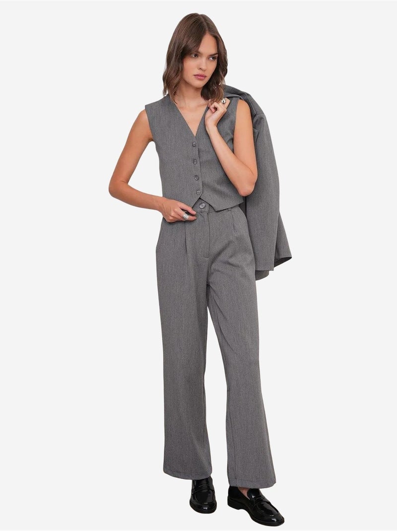 Pantaloni palazzo plissettati con tasche mixray Grigio scuro - Kiabi