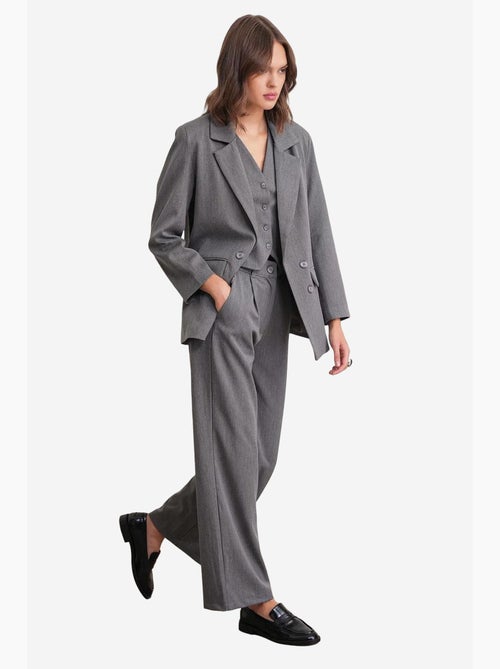 Pantaloni palazzo plissettati con tasche mixray - Kiabi Pantaloni palazzo plissettati con tasche mixray - Kiabi