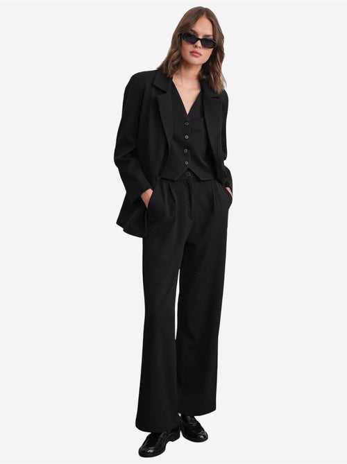 Pantaloni palazzo plissettati con tasche mixray - Kiabi Pantaloni palazzo plissettati con tasche mixray - Kiabi