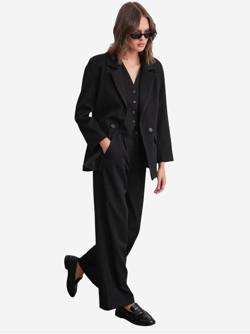 Pantaloni palazzo plissettati con tasche mixray - Kiabi Pantaloni palazzo plissettati con tasche mixray - Kiabi