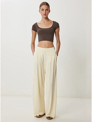 Pantaloni palazzo pull-on a gamba ampia istanbul