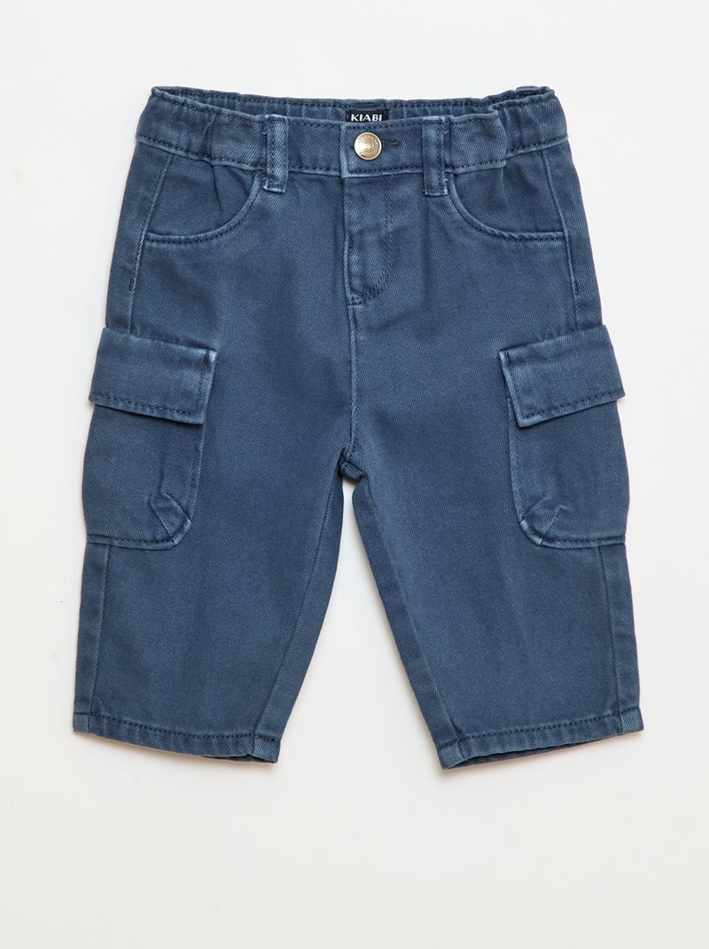 Pantaloni paper bag Blu - Kiabi