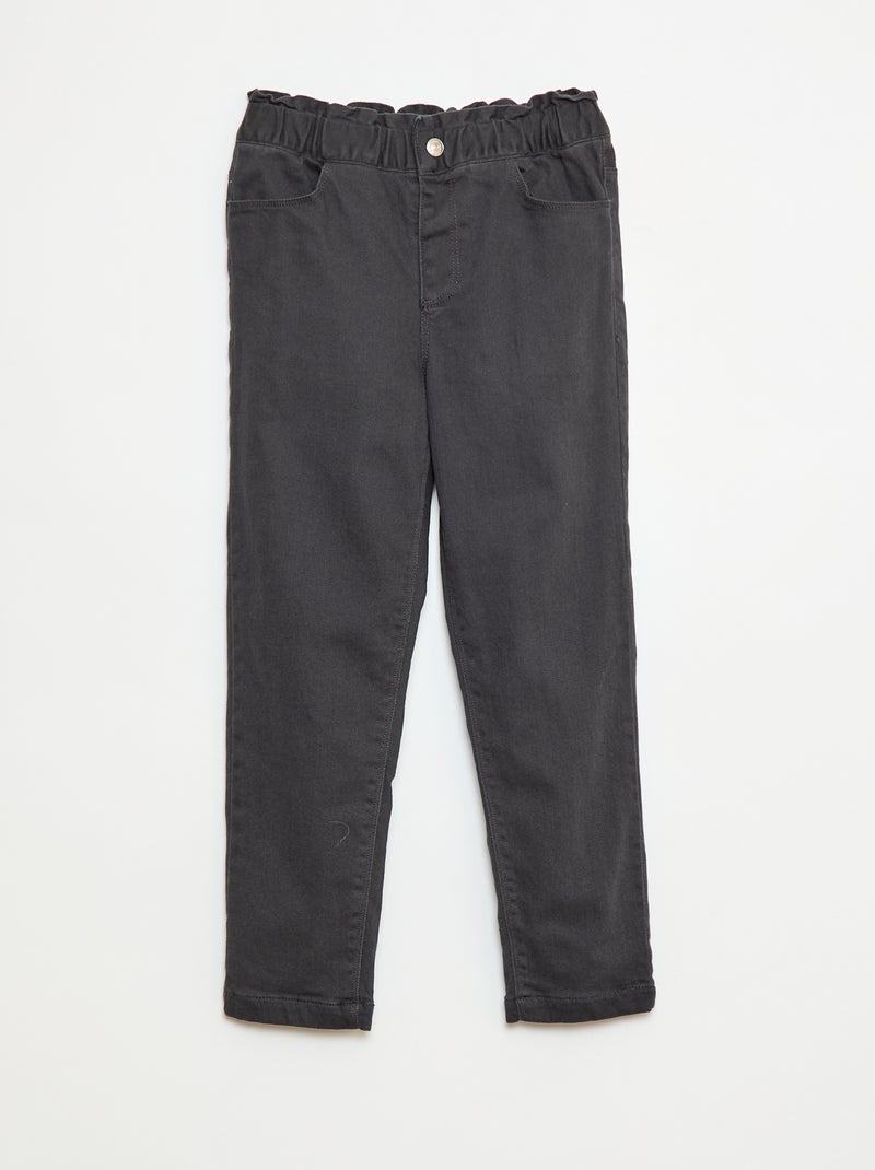 Pantaloni paperbag imbottiti Nero - Kiabi