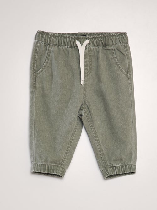 Pantaloni paperbag in jeans - Kiabi