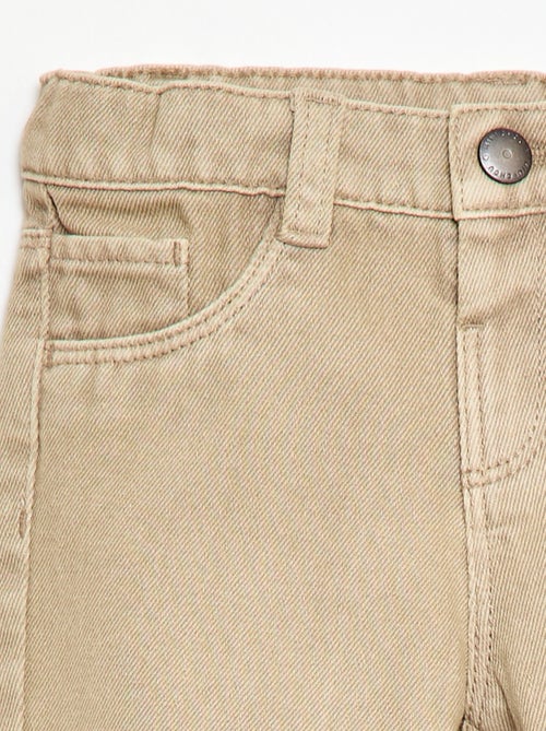 Pantaloni paperbag in twill di cotone - Kiabi