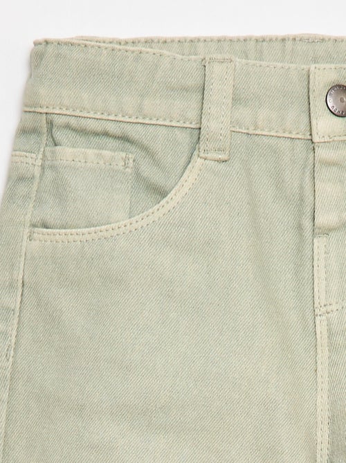 Pantaloni paperbag in twill di cotone - Kiabi