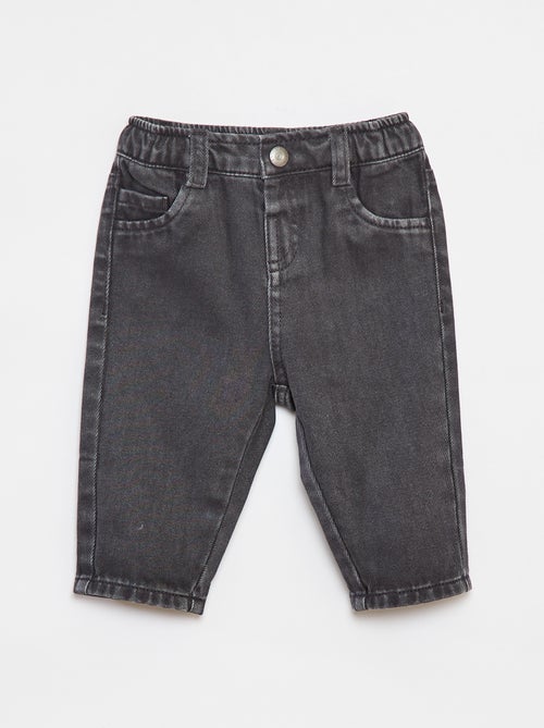 Pantaloni paperbag in twill misura 7/8 - Kiabi