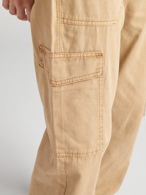 Pantaloni parachute in jeans - Kiabi