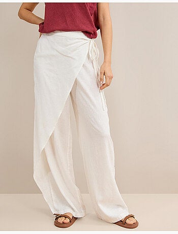 Pantaloni pareo di lino, mo fashion