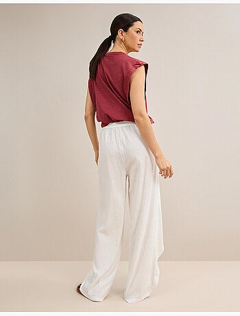 Pantaloni pareo di lino, mo fashion