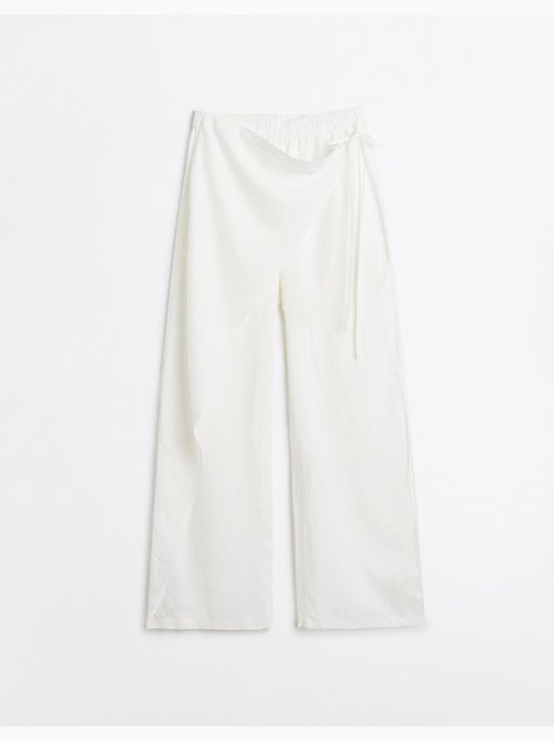 Pantaloni pareo di lino, mo fashion - Kiabi