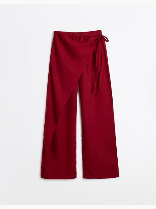 Pantaloni pareo di lino, mo fashion - Kiabi