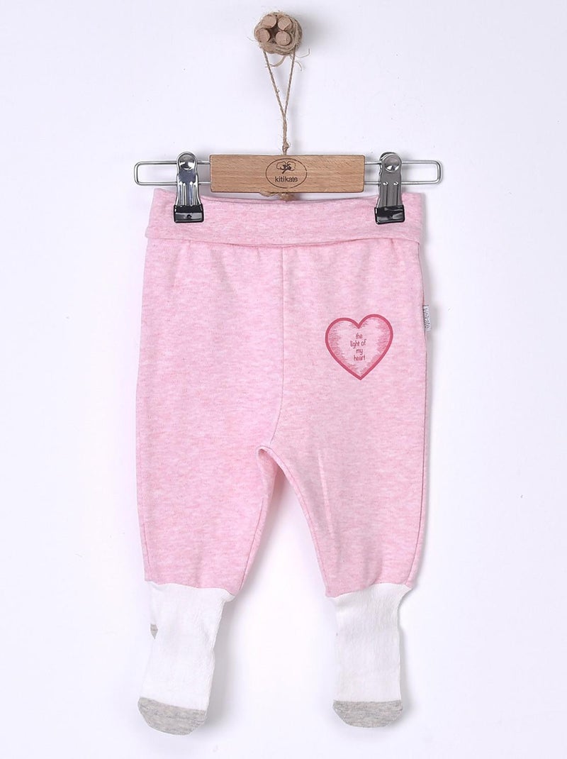 Pantaloni per bambina in cotone biologico "active", stile e comfort | kitikate | kitikate Rosa - Kiabi