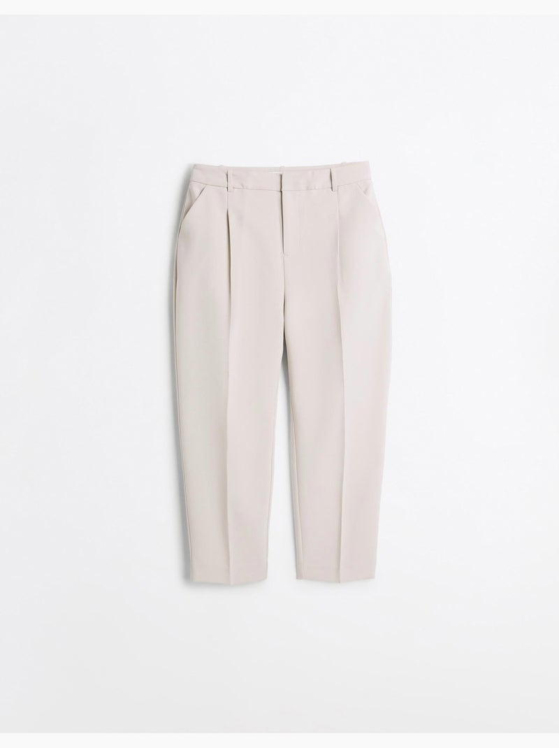 Pantaloni piegati, mo fashion Beige - Kiabi