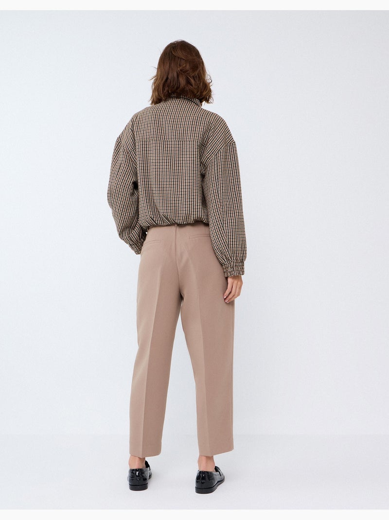 Pantaloni piegati, mo fashion Beige - Kiabi