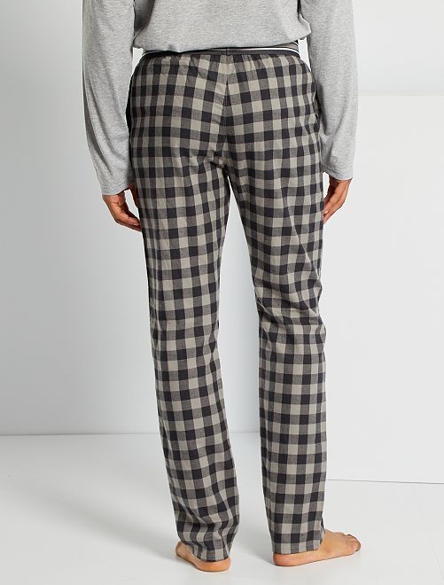 Pantaloni pigiama a quadri - GRIGIO - Kiabi - 12.00€