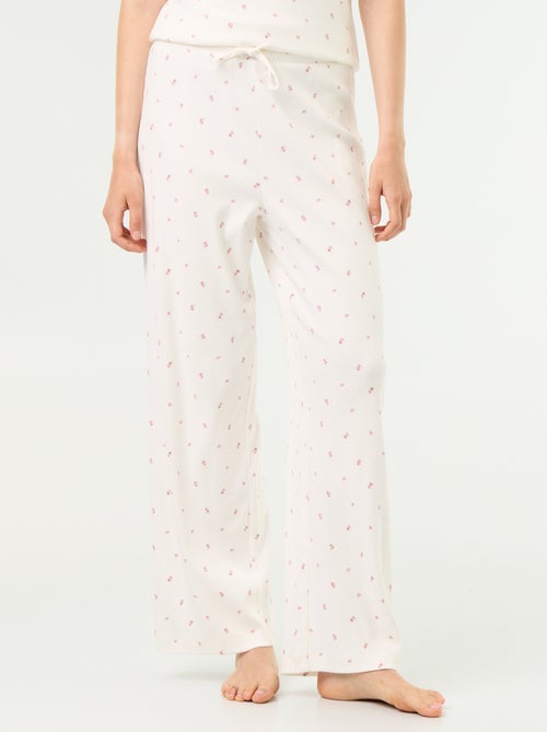 Pantaloni pigiama in maglia a costine - Kiabi