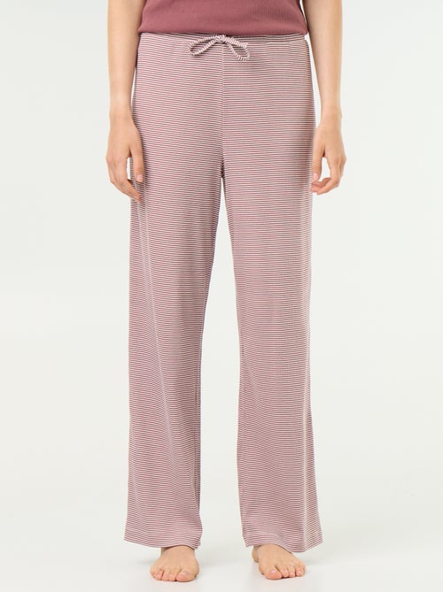 Pantaloni pigiama in maglia a costine - Kiabi Pantaloni pigiama in maglia a costine - Kiabi