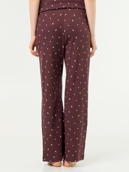 Pantaloni pigiama in maglia a costine - Kiabi