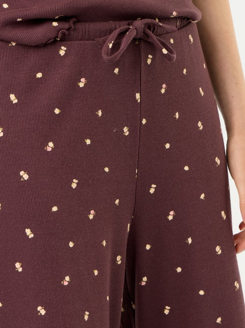 Pantaloni pigiama in maglia a costine - Kiabi