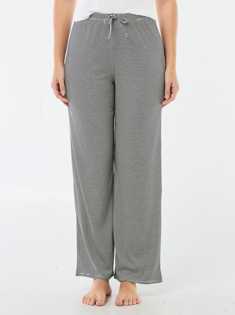 Pantaloni pigiama in maglia stretch Blu - Kiabi