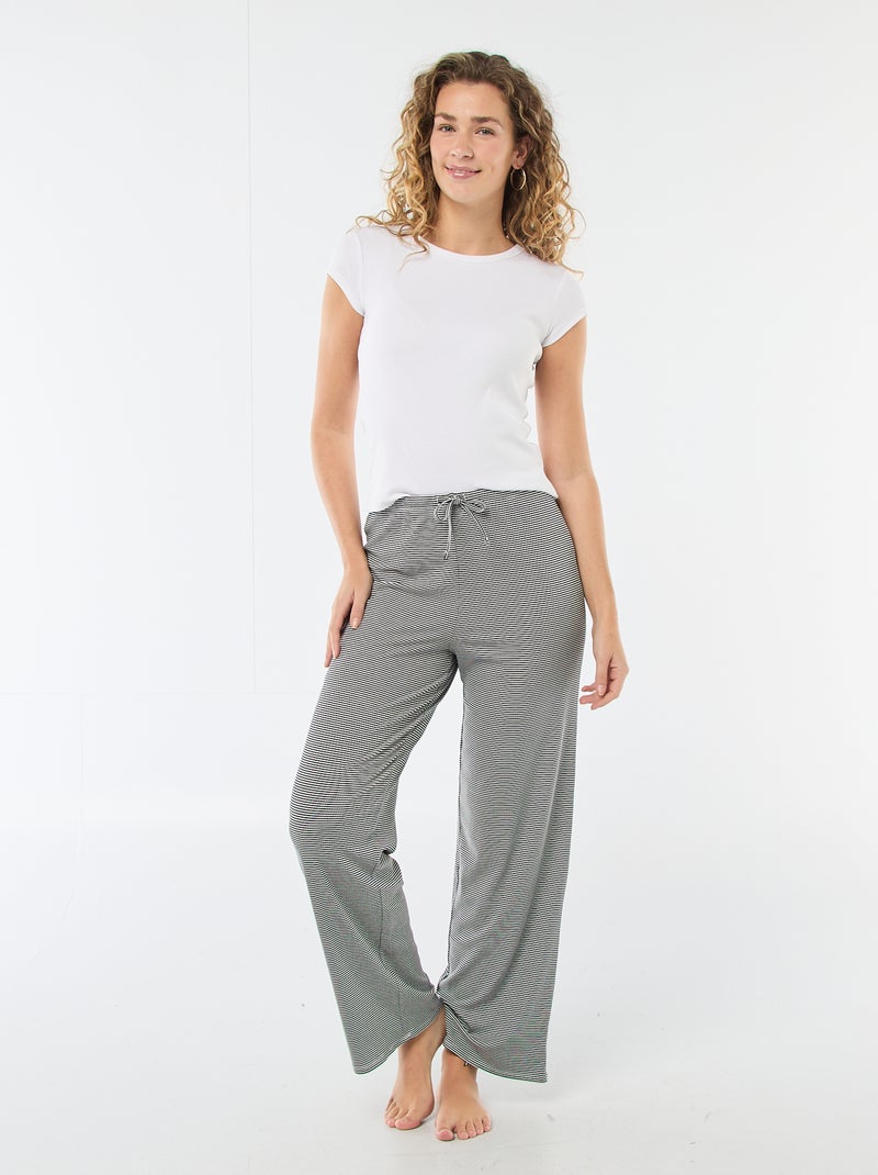 Pantaloni pigiama in maglia stretch Blu - Kiabi