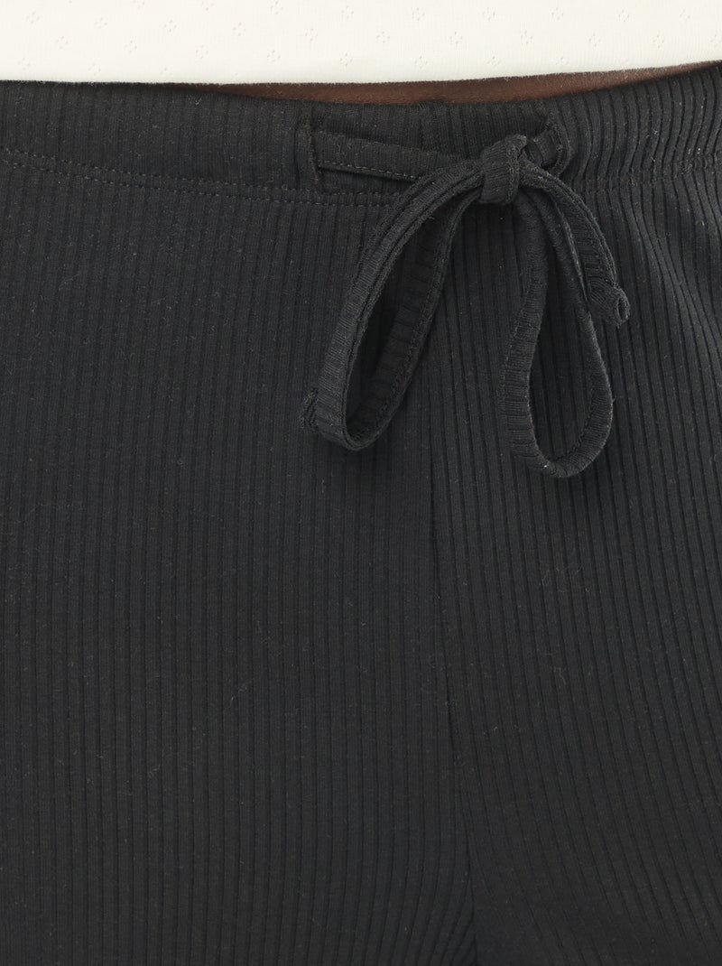Pantaloni pigiama in maglia stretch Nero - Kiabi