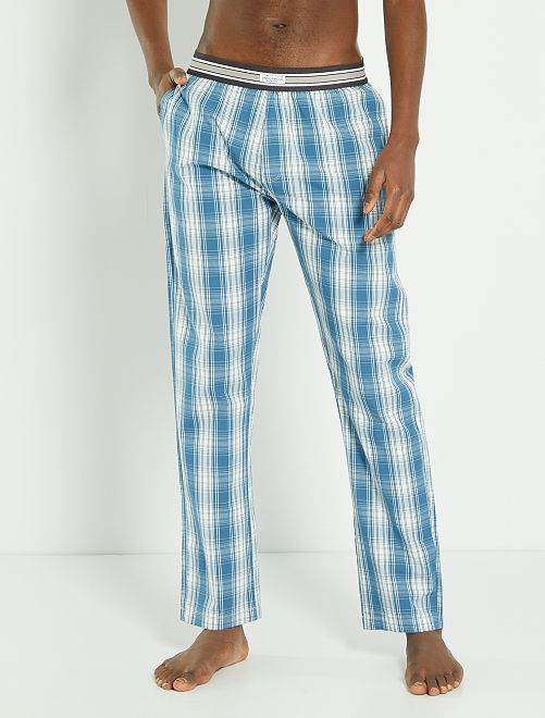Pantaloni pigiama in twill stampato - BLU - Kiabi - 12.00€
