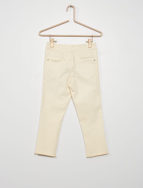 Pantaloni pinocchietto in jeans skinny - BEIGE - Kiabi - 8.00€