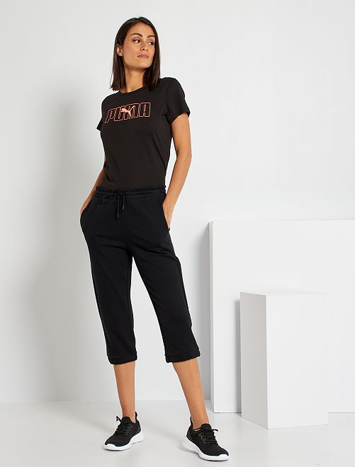 Pantaloni pinocchietto in tessuto felpato - nero - Kiabi - 8.00€