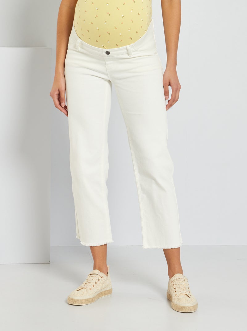 Pantaloni pinocchietto premaman Bianco - Kiabi