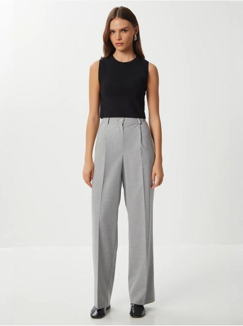Pantaloni plissettati a gamba dritta istanbul - Kiabi Pantaloni plissettati a gamba dritta istanbul - Kiabi