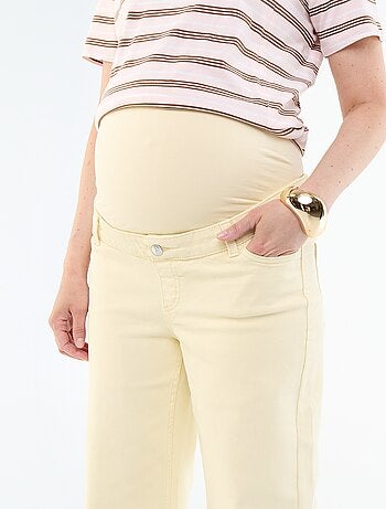 Pantaloni premaman a gamba larga