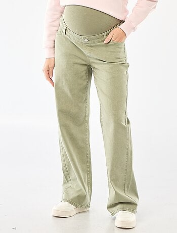 Pantaloni premaman a gamba larga